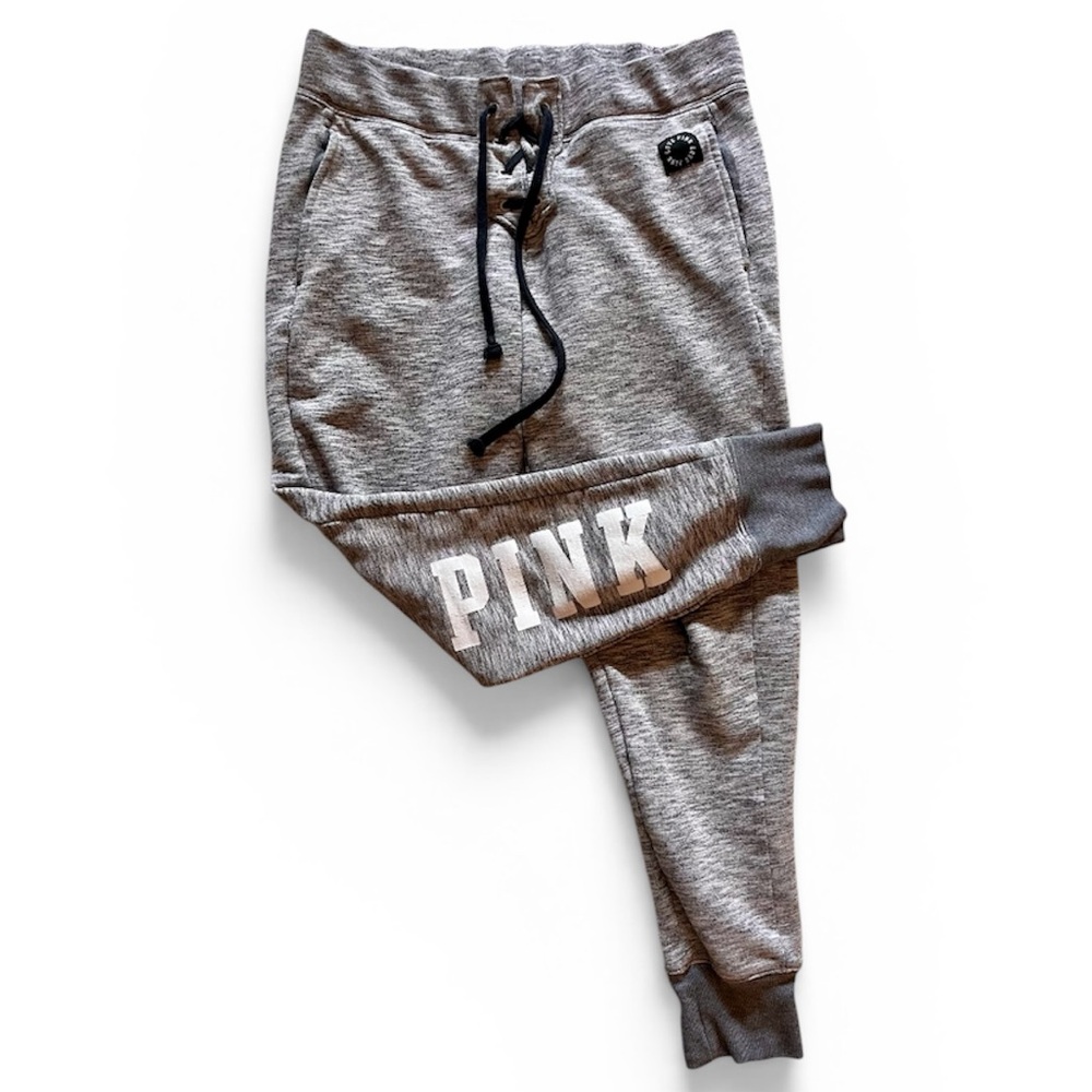 PINK Victoria's Secret Gray Jogger Sweatpants